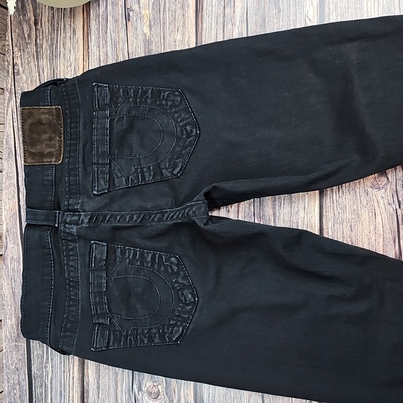 NEW TRUE RELIGION LINDA VINTAGE Y2K BLACK LOW-RISE SKINNY JEANS - Picture 4 of 11